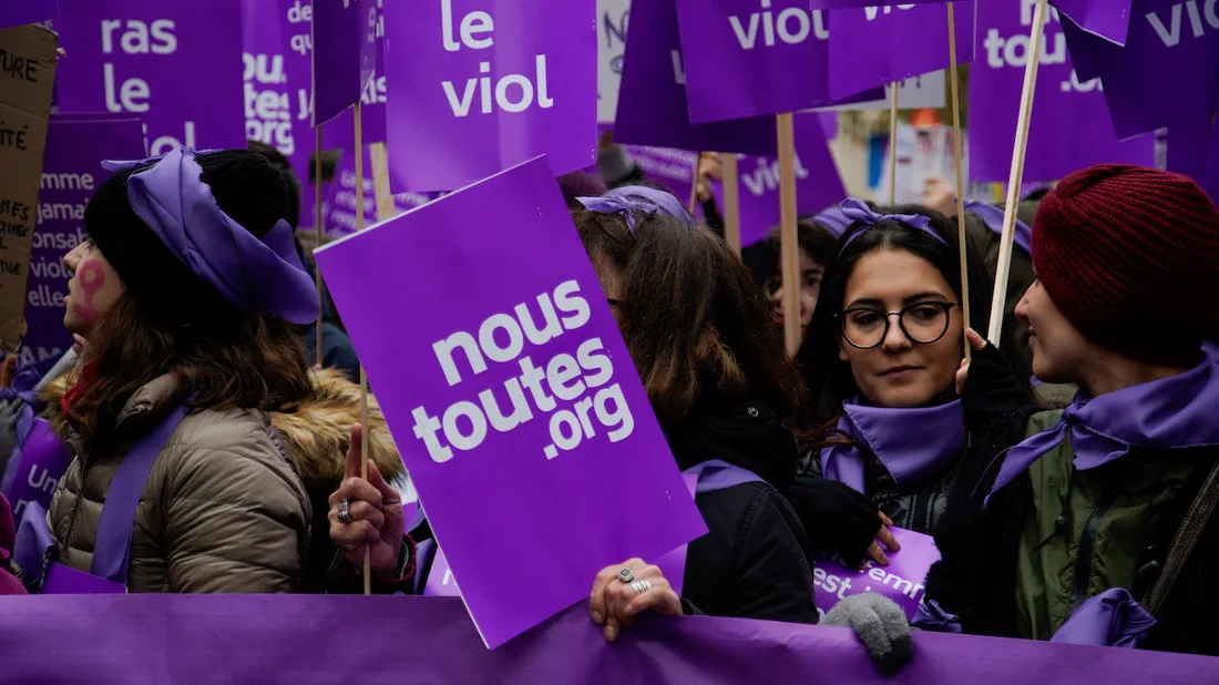 Une marche contre les violences faites aux femmes en 2018.